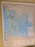 Mapa de parede da Angola Grande