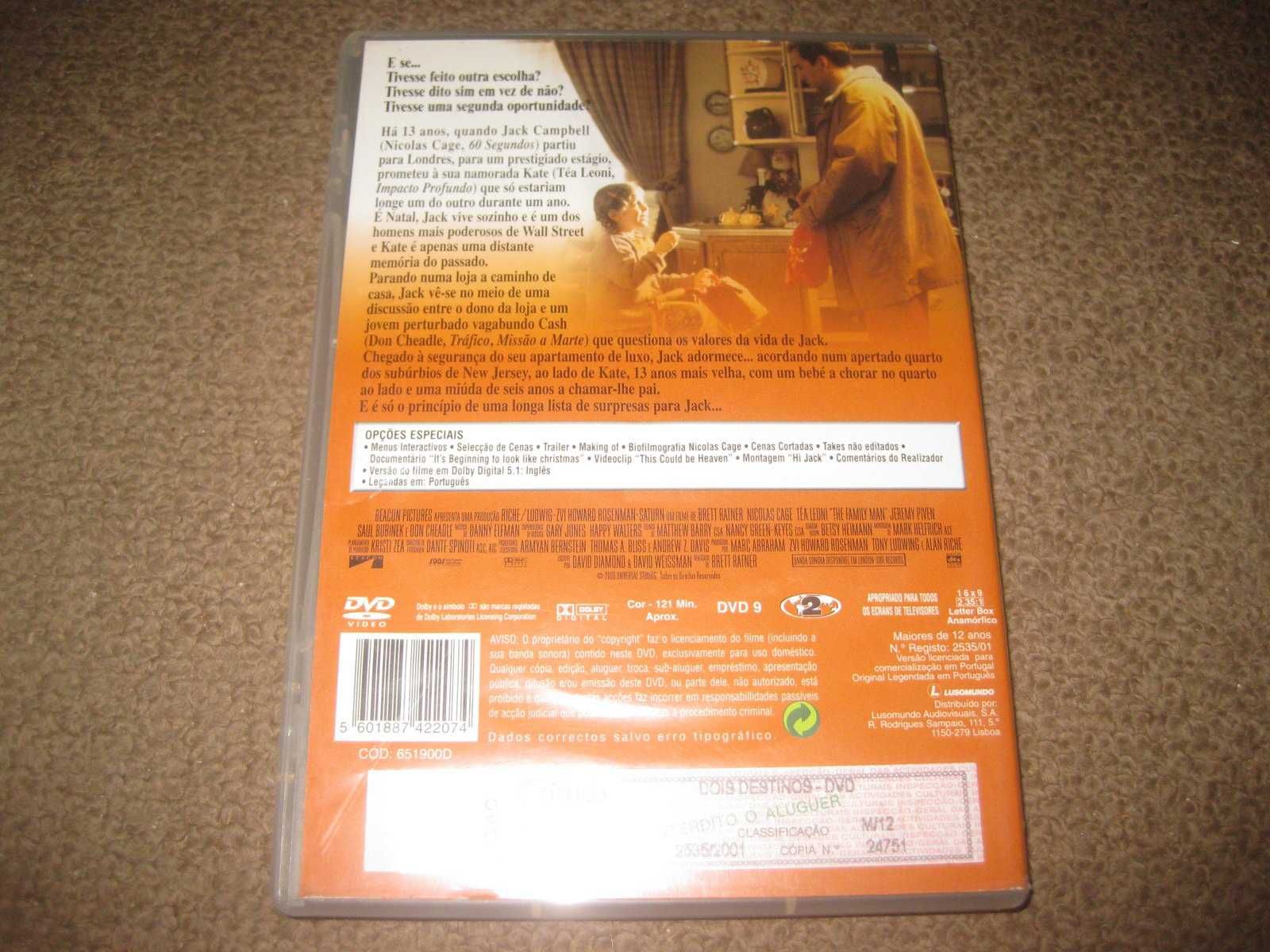 DVD "Dois Destinos" com Nicolas Cage
