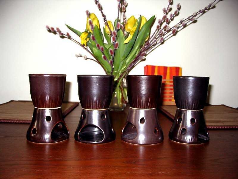 Podgrzewacz ceramiczny do grzańca i miodu pitnego x4 - Na chłodne dni!
