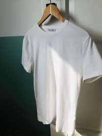 Biała bawełniana koszulka t-shirt zara M klasyczna