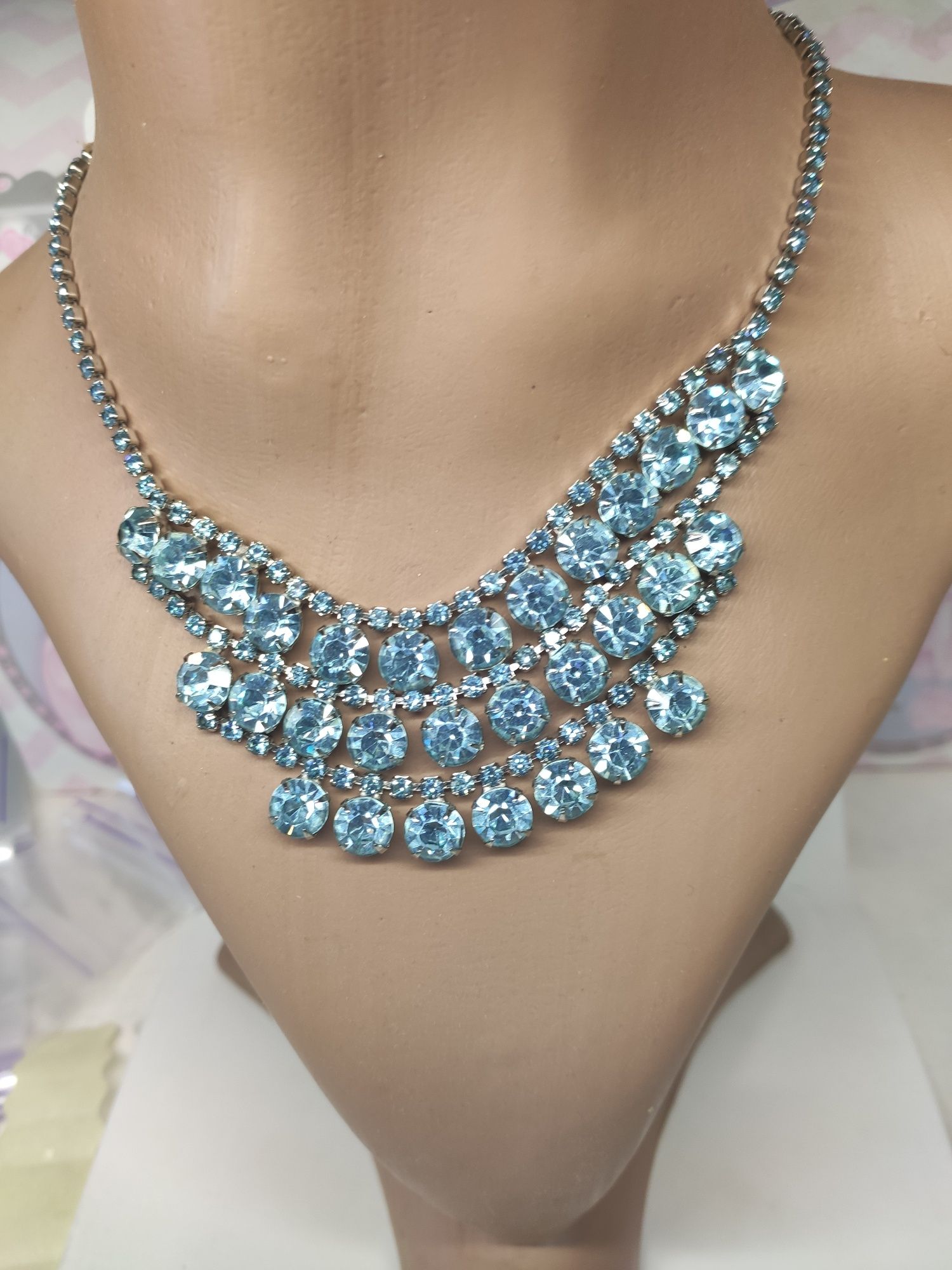 Намисто, браслет, кольє ожерелье, Swarovski корал  Бірюза бирюза