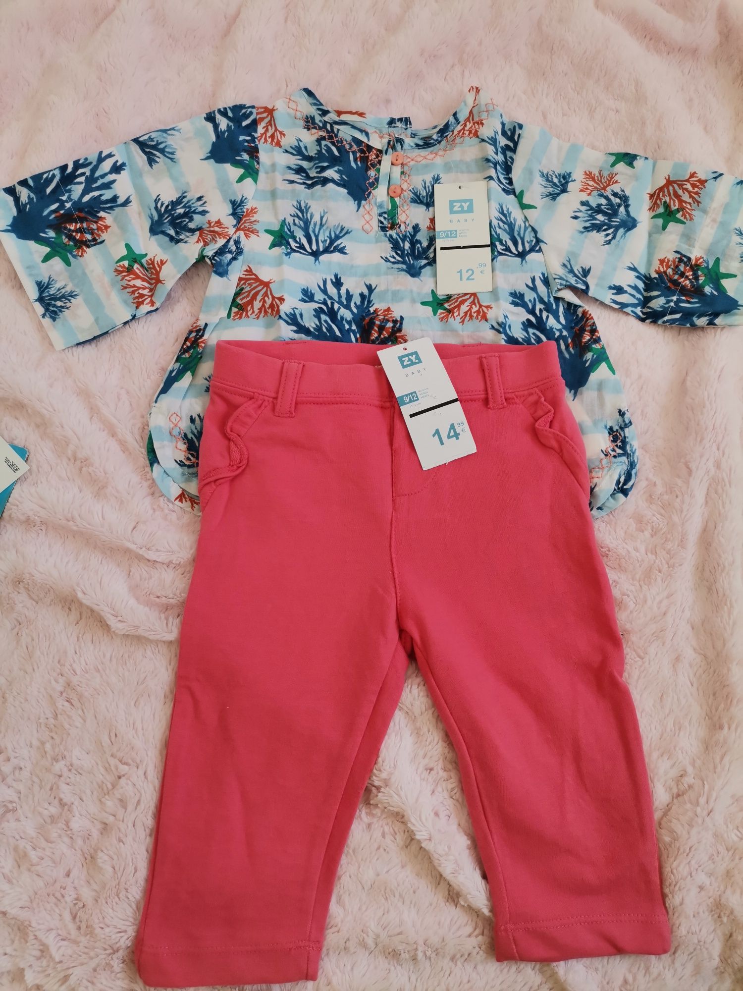 Lote roupa nova menina 9/12 meses