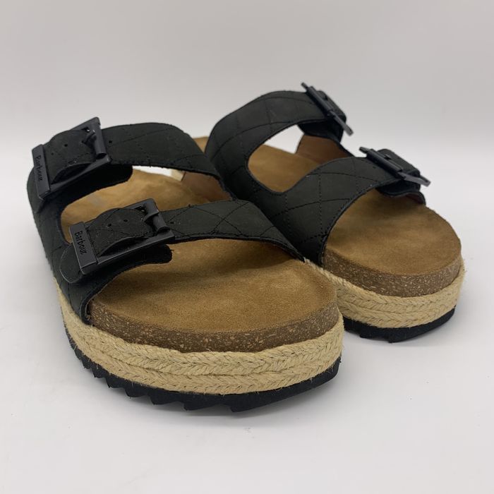 Buty damskie klapki czarne skórzane BARBOUR PAMELA rozmiar 40/41