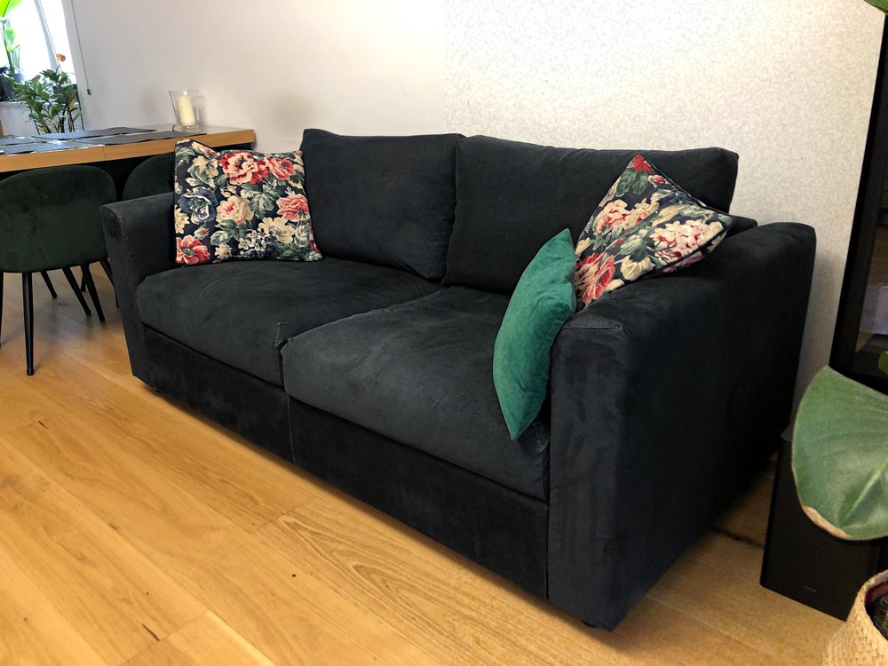 Sofa VIMLE rozkładana 2os. + duża pufa ze schowkiem VIMLE IKEA