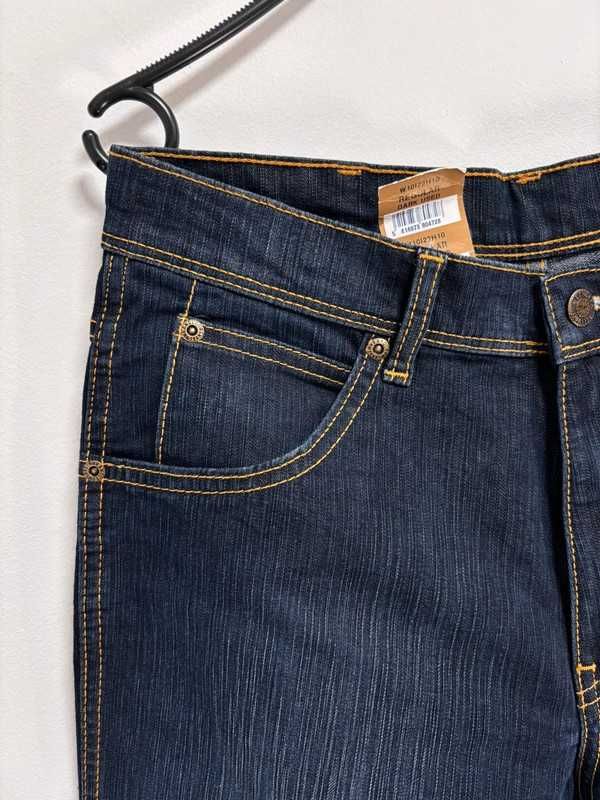 Wrangler Regular Fit W31 L34 Męskie Jeansy Granatowe – Nowe z Metką