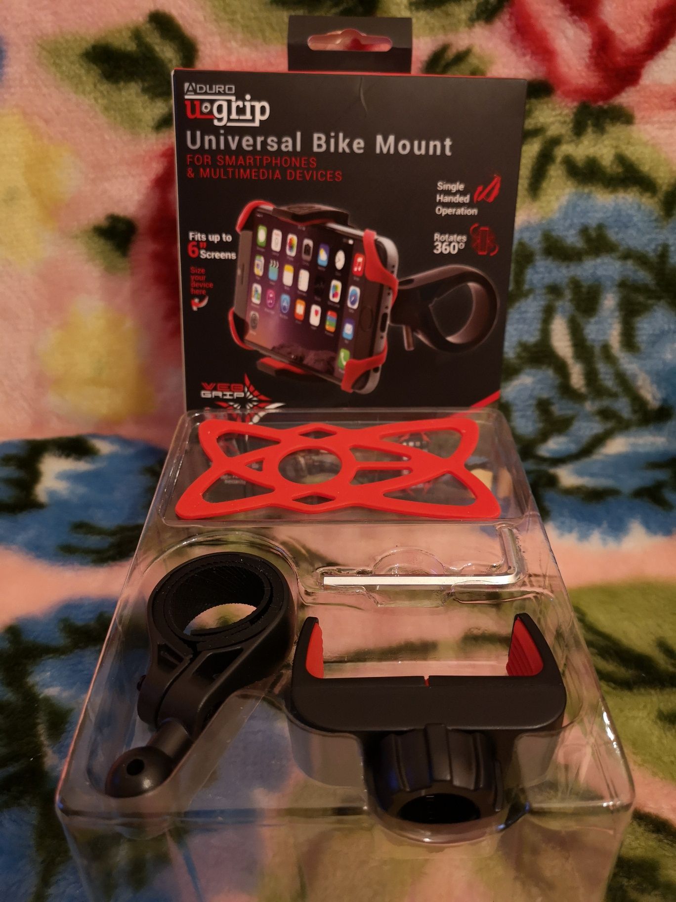 Uchwyt do smartfona uniwersalny Aduro U-Grip - na rower / motor - Nowy