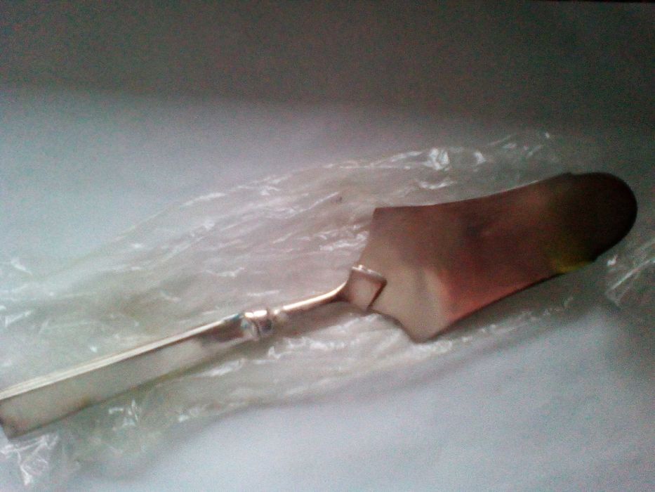 nowa łopatka do ciasta posrebrzana