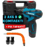 Автономний акумуляторний шуруповерт Makita 18в 3ач с набором в кейсі