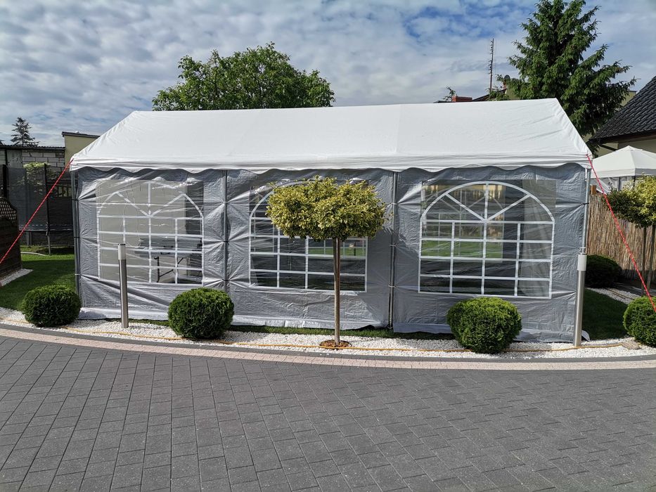 Namiot pawilon imprezowy duży 10mx5 ławki stoły wynajem polter komunia