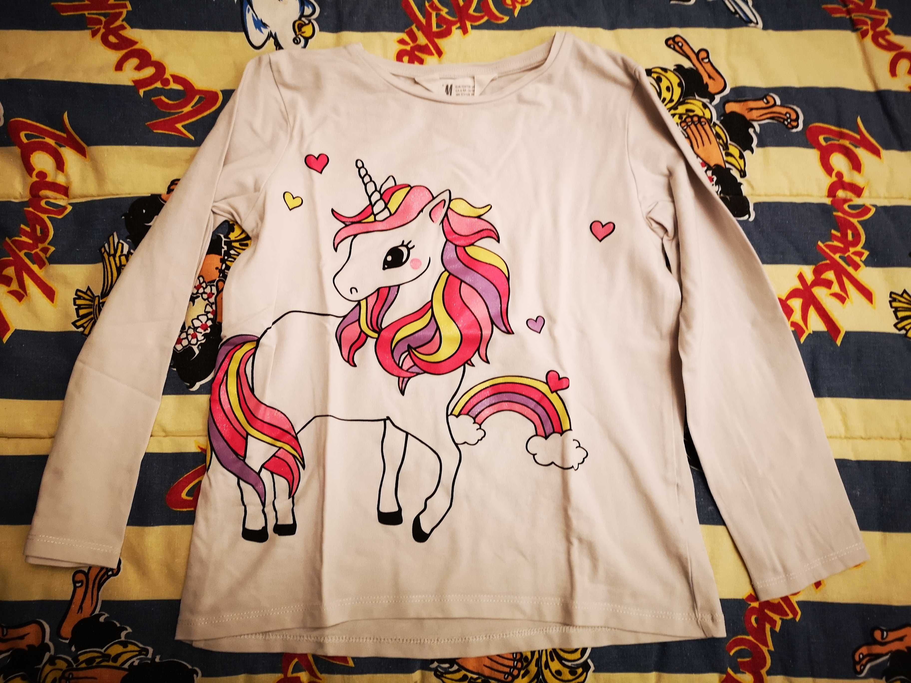 3 blusas de manga comprida menina H&M 6-8 anos