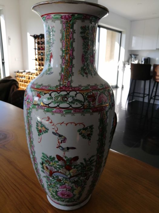 Jarra de porcelana fábrica de Macau