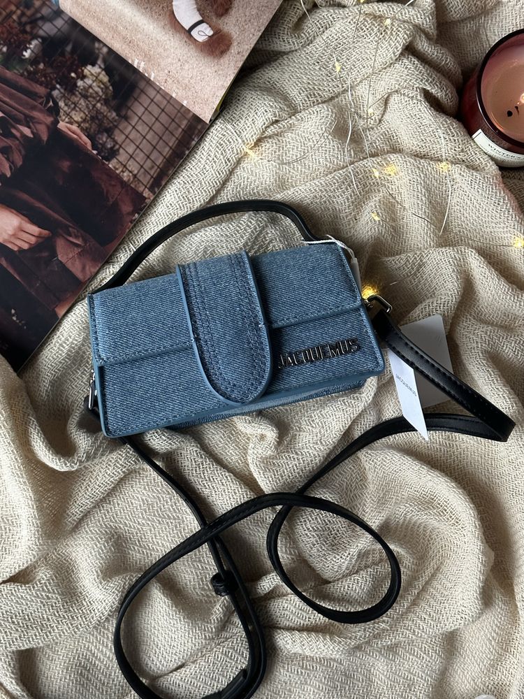 Сумка Jacquemus Mini джинсова | срібна фурнітура