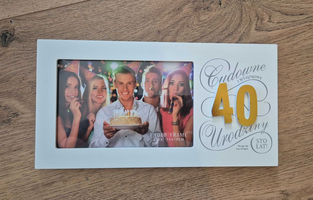 Ramka na zdjęcie na 40 lat