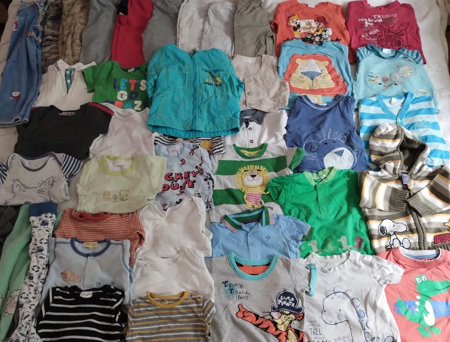Paka ubrań dla chłopca rozmiar 80 dużo 40+tanio