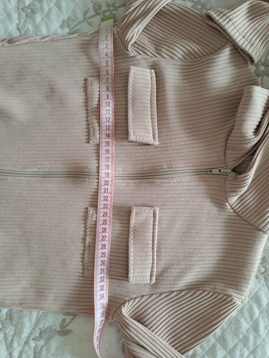 Костюм в рубчик.