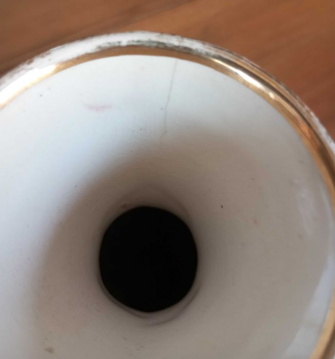 Antiga caixa e jarra em faiança Elpa Alcobaça