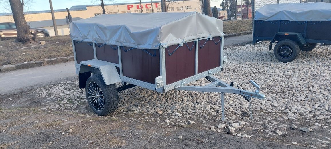 Прицеп легковий / причіп фанерний 2.0×1.35×0.5 УСИЛЕНИЙ ОЦИНКОВАНИЙ