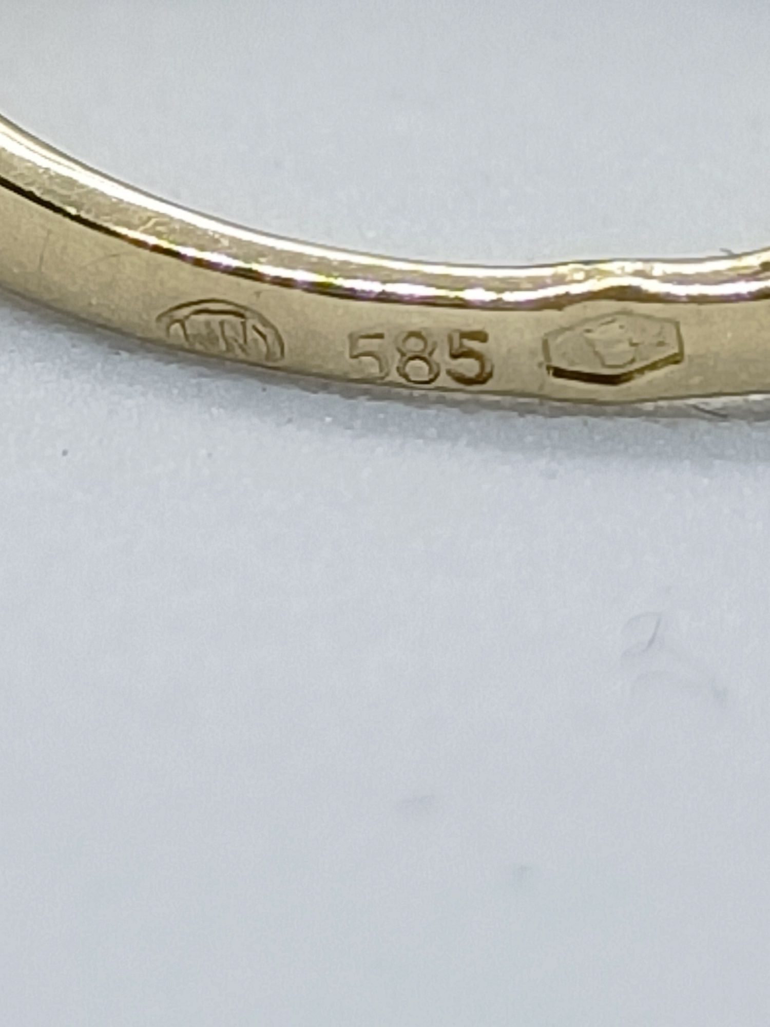 Klasyczny pierścionek ze złota, złoto pr 585