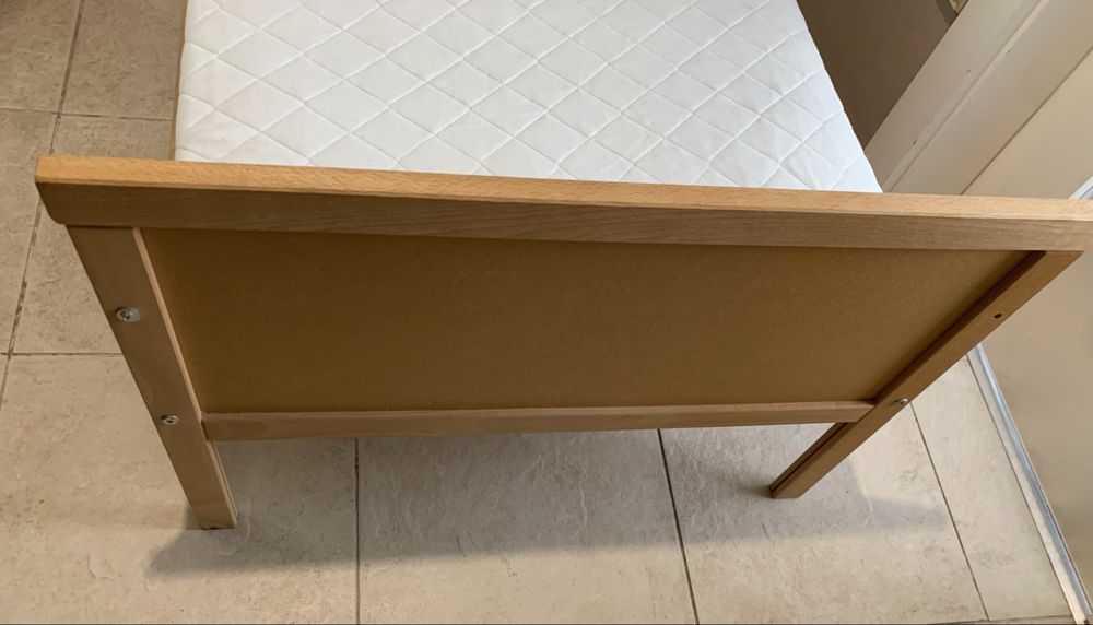 Łóżko Ikea Sniglar z materacem bez barierki 165x77
