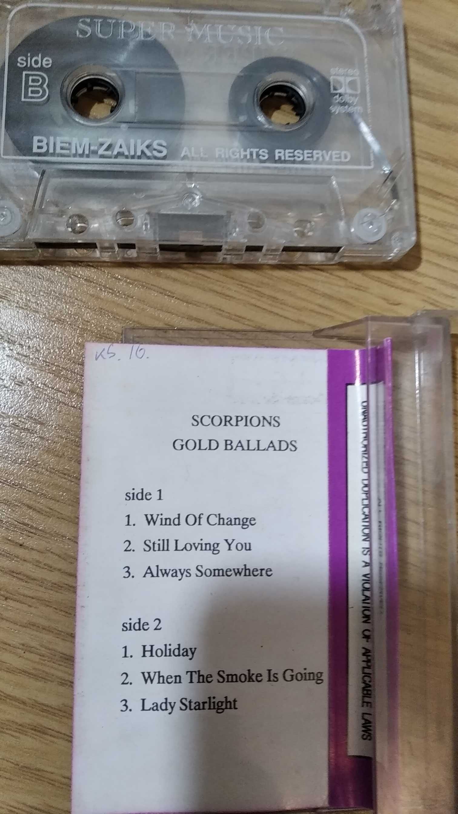 Kaseta Scorpions Gold Ballads