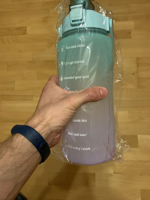 BUTELKA na wodę 2L ze skalą czasową!Fitnes Zdrowie!MEGA OKAZJA!