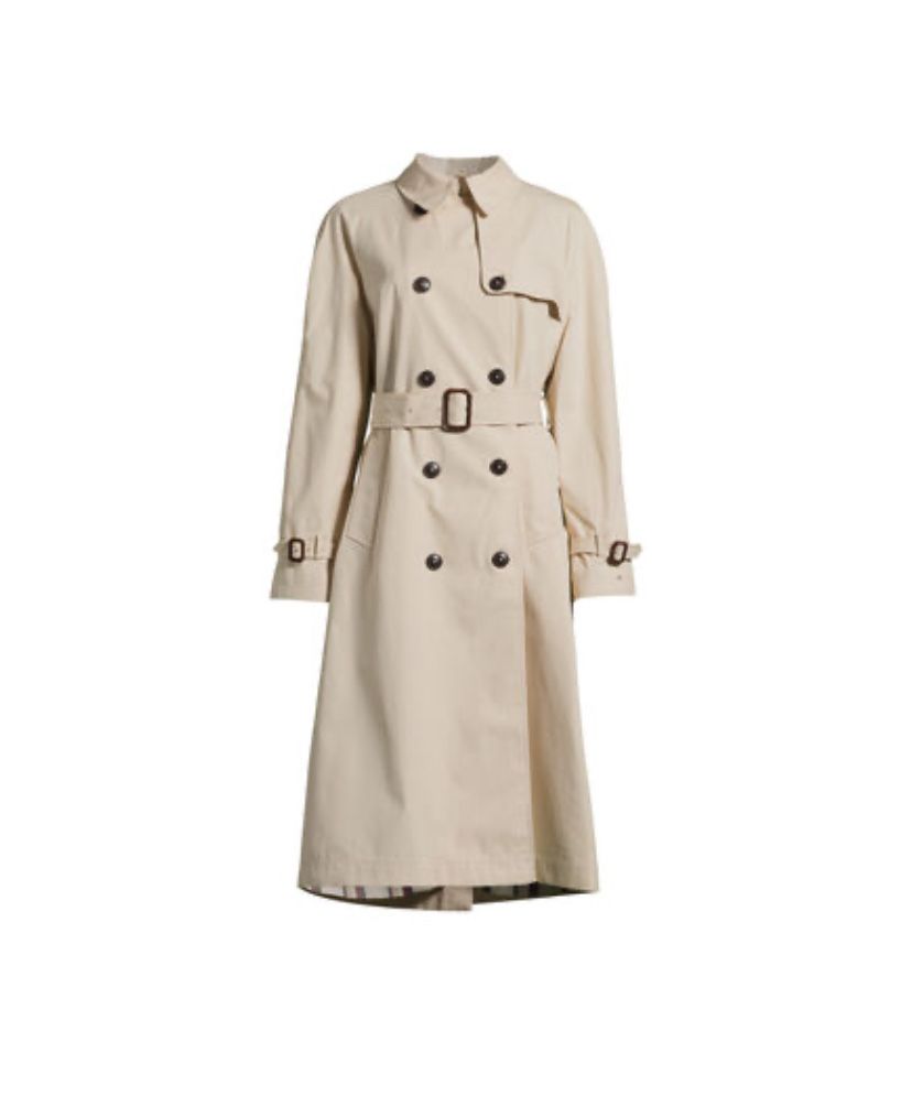 Tommy Hilfiger Peached Cotton Long Trench, тренч розмір М