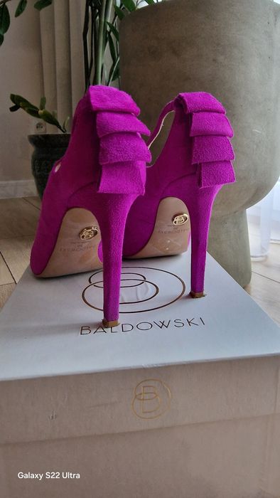 Szpilki BALDOWSKI 38 rozm Fuksja róż