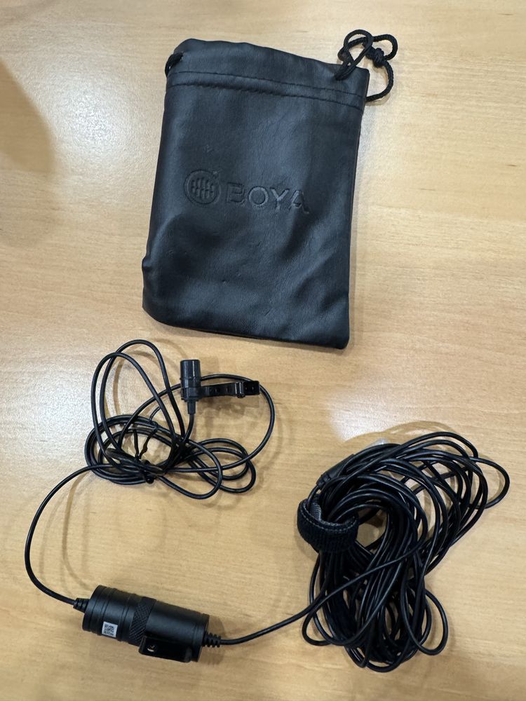 Microfone lapela BOYA como novo