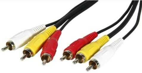 Kabel przewód  3 x chinch - 3 x chinch