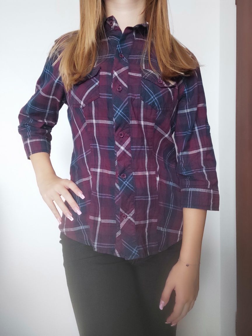 Koszula w kratę new look