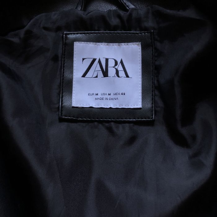 Чоловіча косуха шкірянка Zara