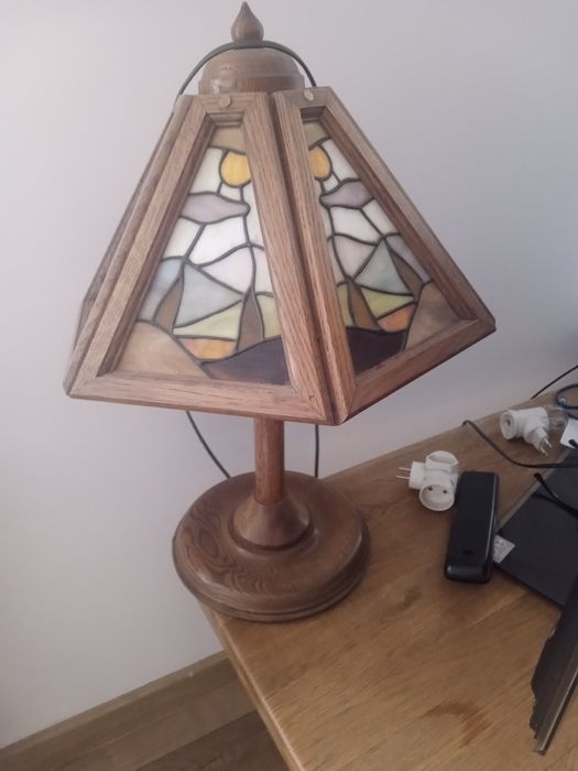 Lampka nocna drewniana