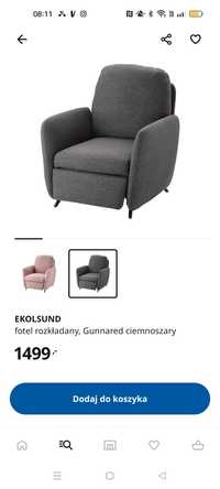 Fotel rozkładany IKEA