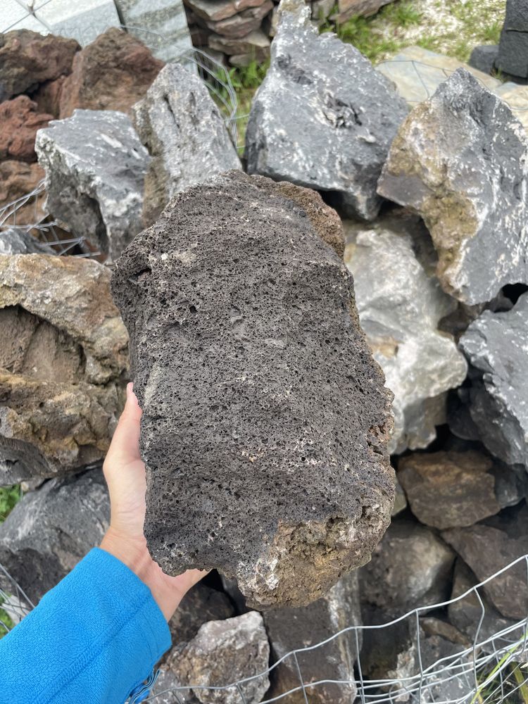 Czarna Lawa Wulkaniczna - Kamień do Akwarium - Czerwona Brązowa Lawa