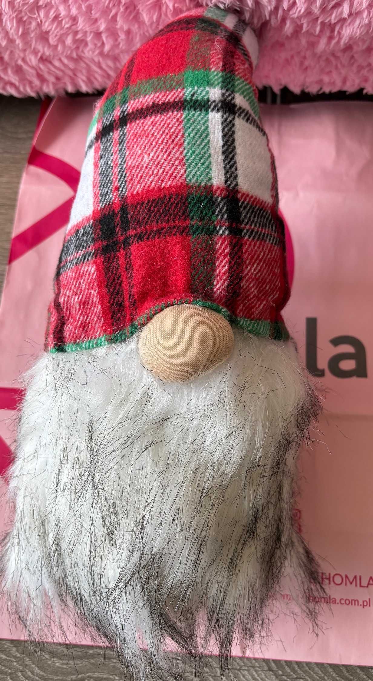 Skrzat ELIAS / gnome / krasnal w kratę, 50 cm (Homla), nowy