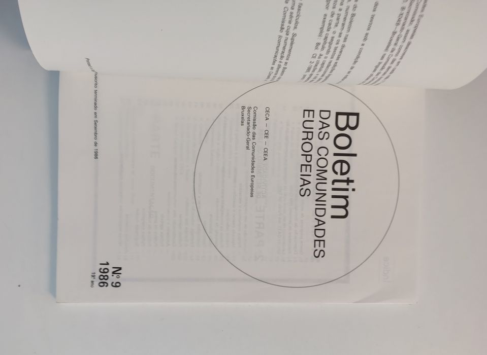 Boletim das Comunidades Europeias: Comissão