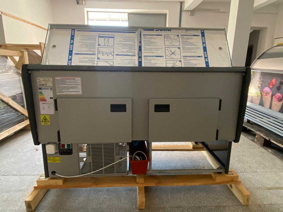 NOWA lada "od ręki" chłodnicza witryna JUKA 130 SGL160 i 190cm lodówka