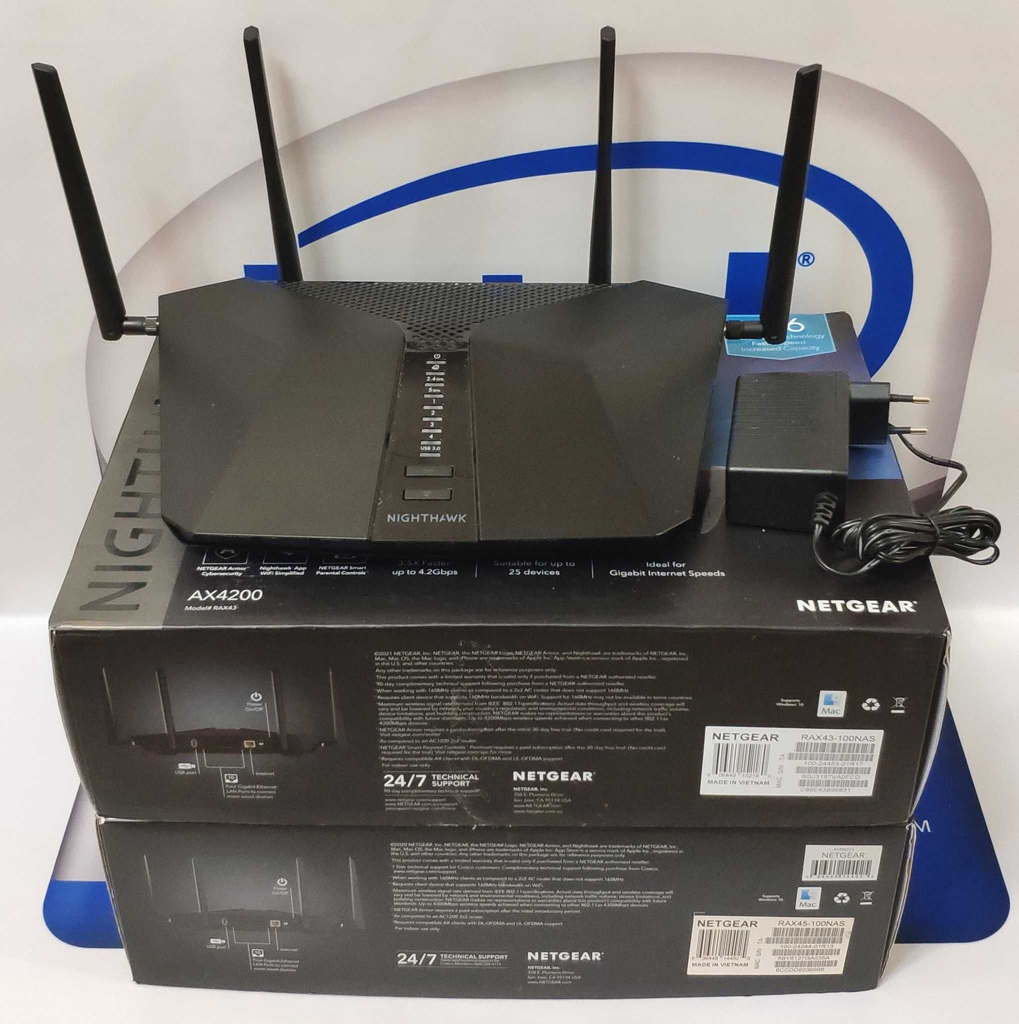WiFi6 Netgear AX4200 роутер RAX43 Nighthawk AX5 дводіап гігаб. Гар