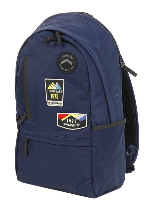 Синій рюкзак для ноутбука 15,6" TIMBERLAND з нашивками. стан 5+