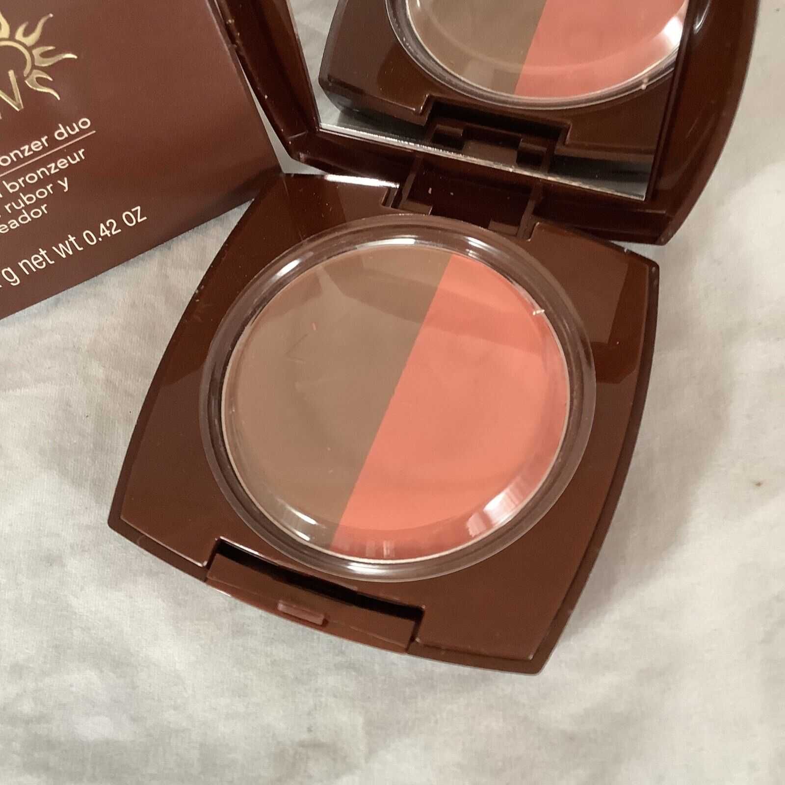 Avon Glow ~ Blusher Bronzer Duo ~ Peach Glow  12g