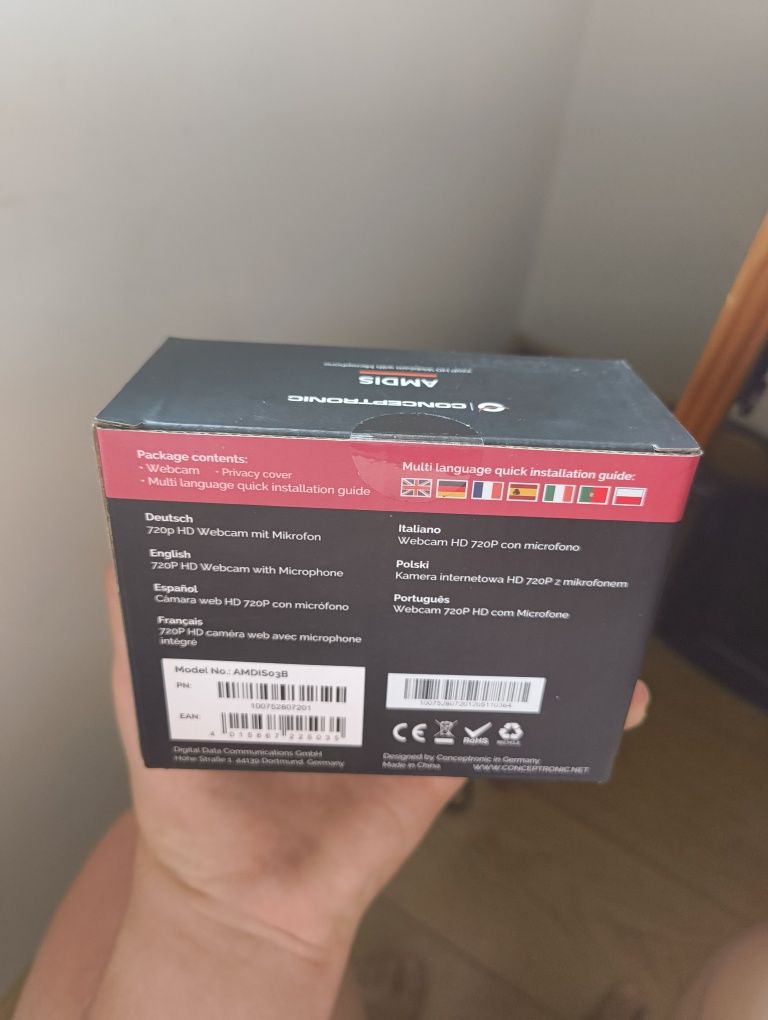 *NOVO* Fechado na caixa Webcam 720p com microfone com redutor de ruído