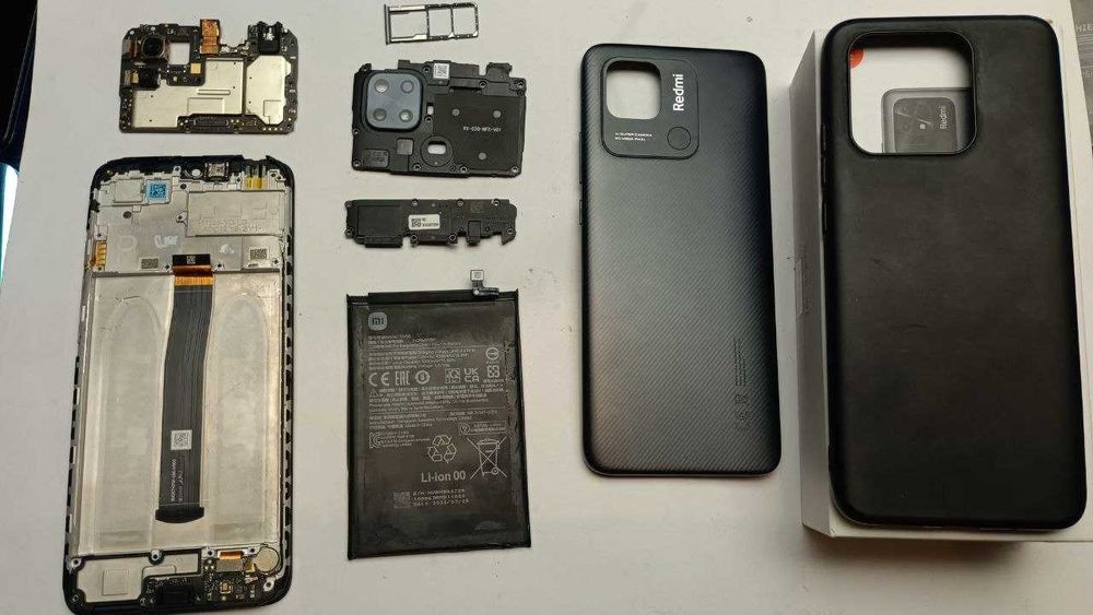 Разборка Redmi 10C и POCO C40 запчасти крышка сим-лоток плата чехол