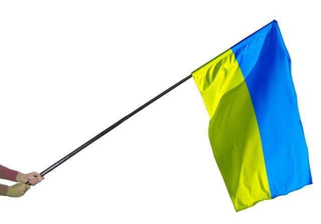 Прапори України, державний 90х135см, штучний шовк flag of Ukraine