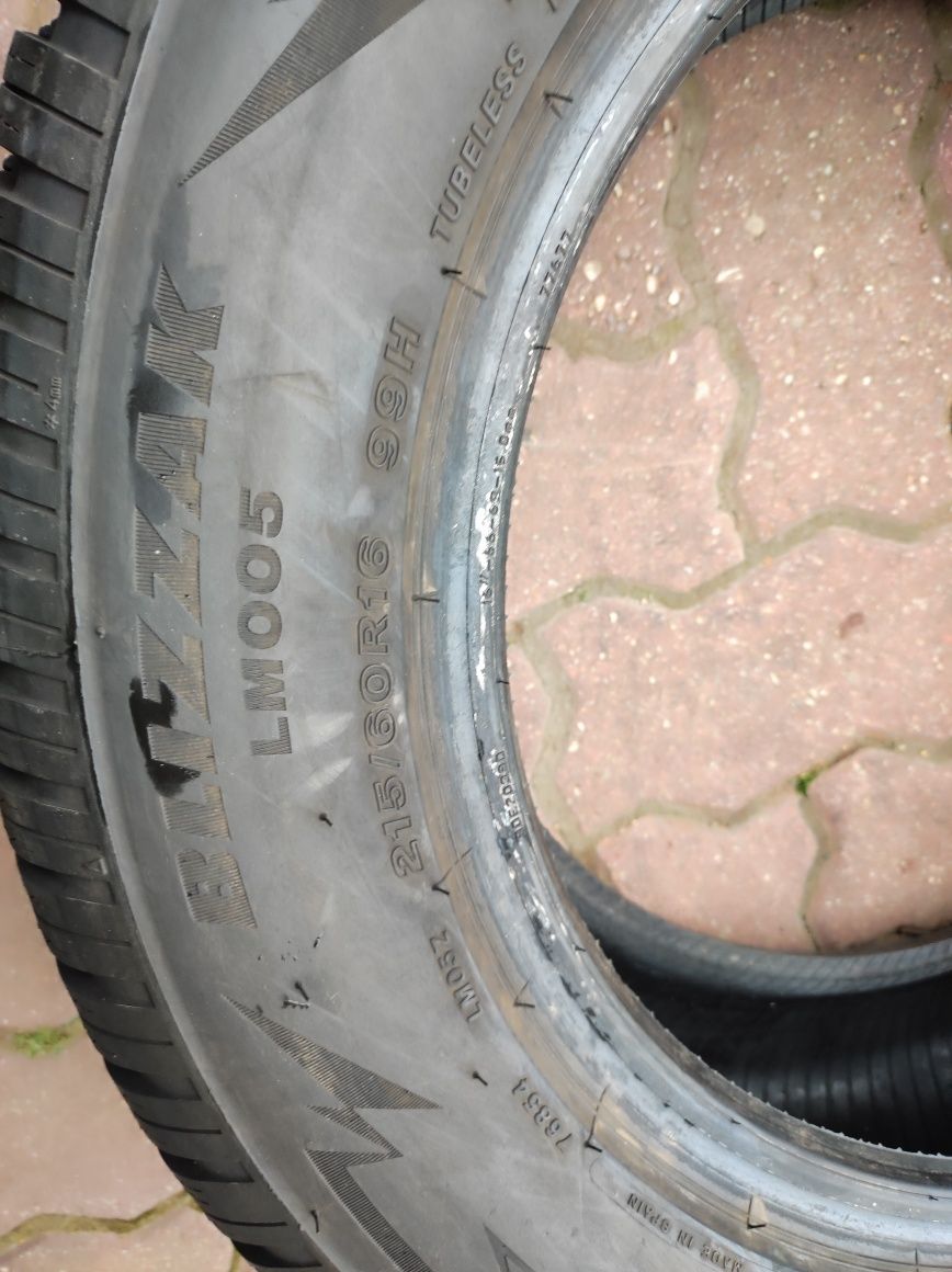 215.60.16 jedna opona Bridgestone Blizzak LM005 Dot 2023 bieżnik 8mm