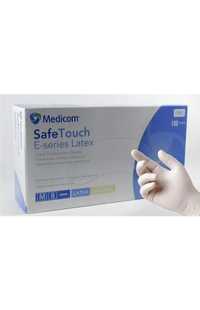 Латексные перчатки Medicom E-Series опудренные(100шт/уп)бесцветный XL,