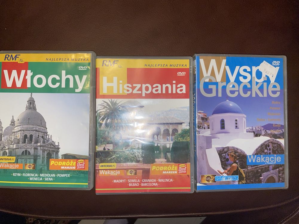 DVD Podróże Wlochy, Hiszpania, Wyspy Greckie