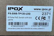 IPox PX-SW8-P120-U2G switch POE do KAMER