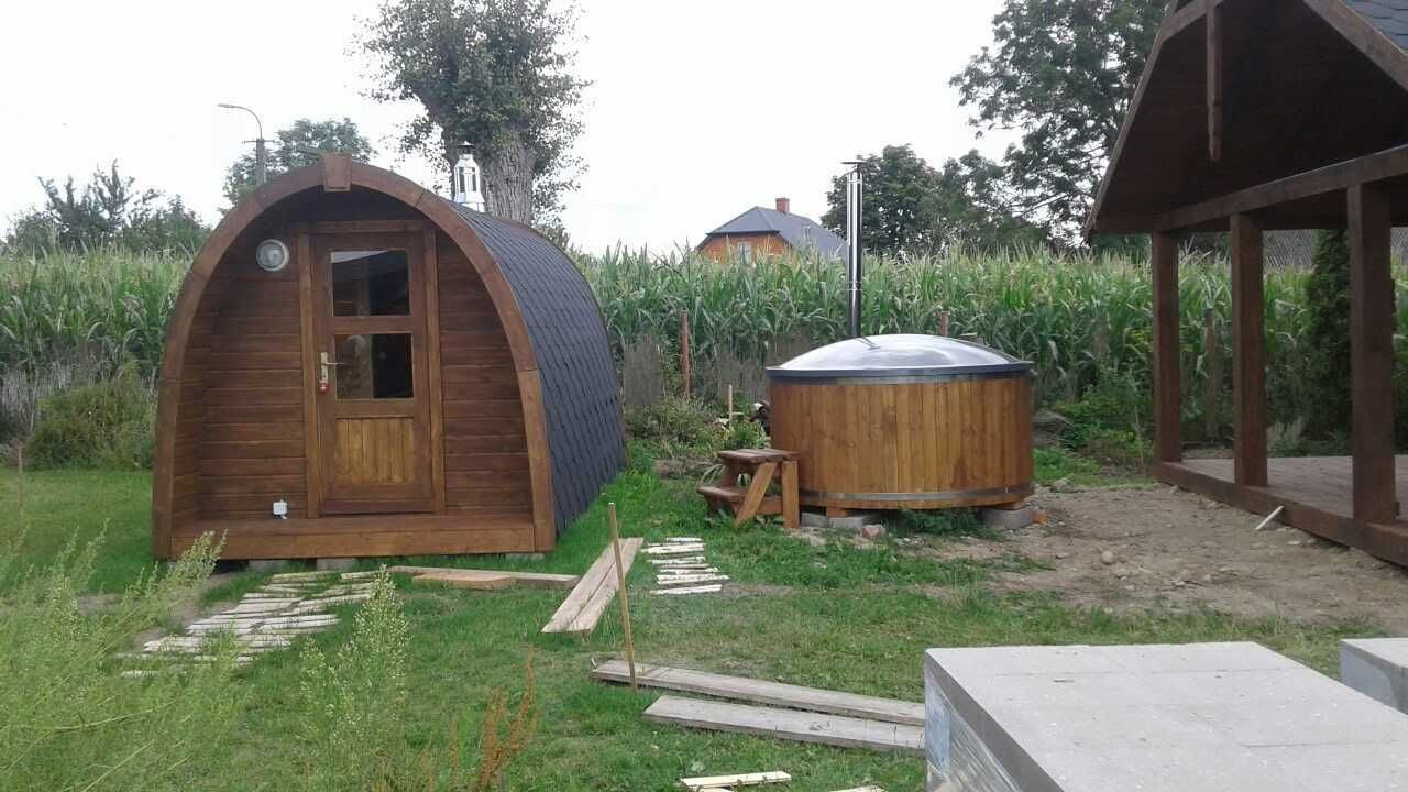 Sauna POD Iglo Sauny Ogrodowe Kemping z Piecem Harvia Wyposażona