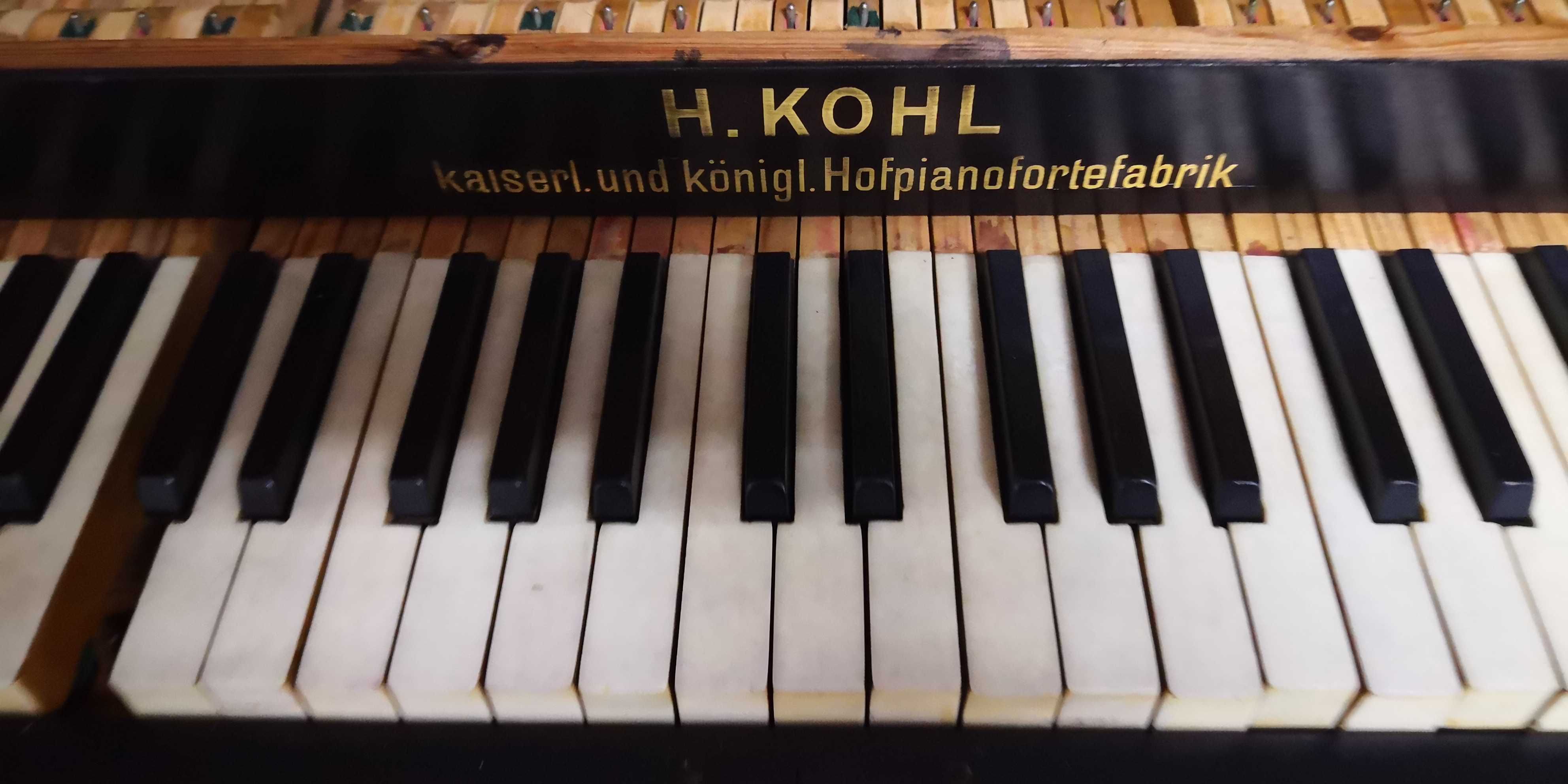 Piano Acústico H.KOHL ( armado em ferro )