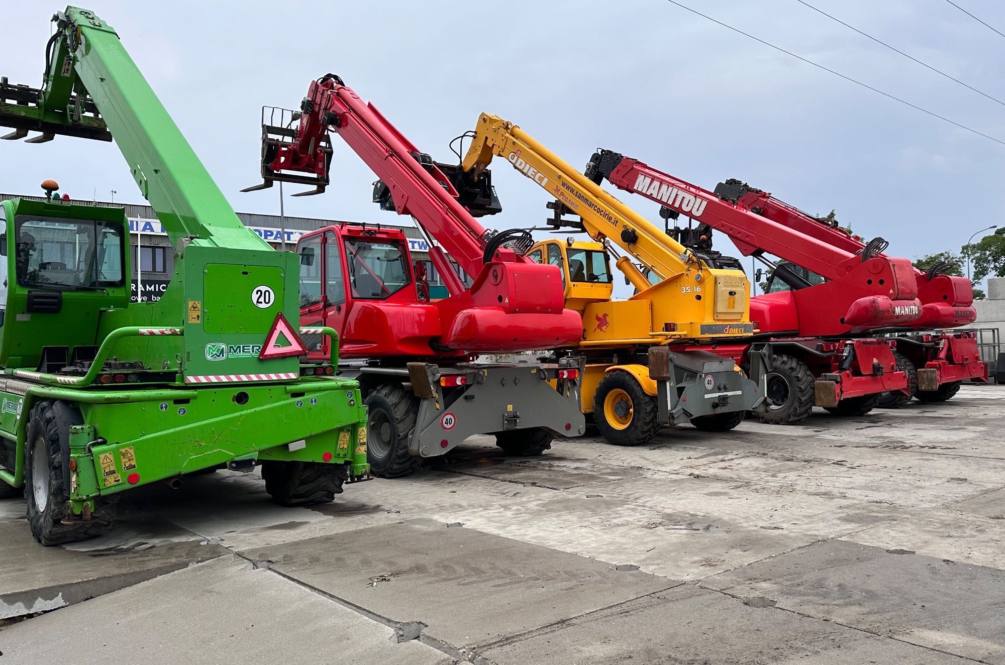 Ładowarki teleskopowe obrotowe MANITOU, MERLO, DIECI, MAGNI